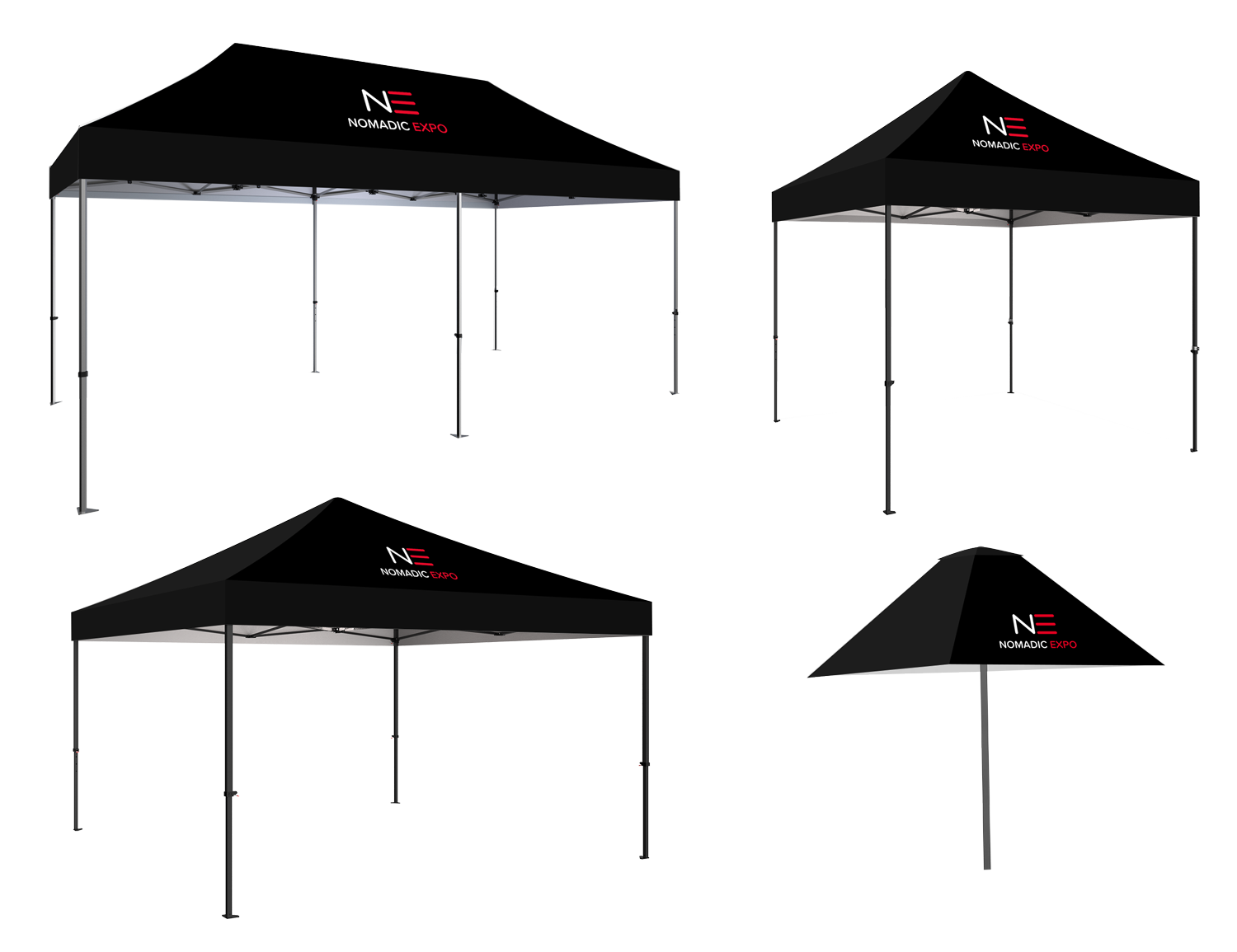 Promotional tents and parasols