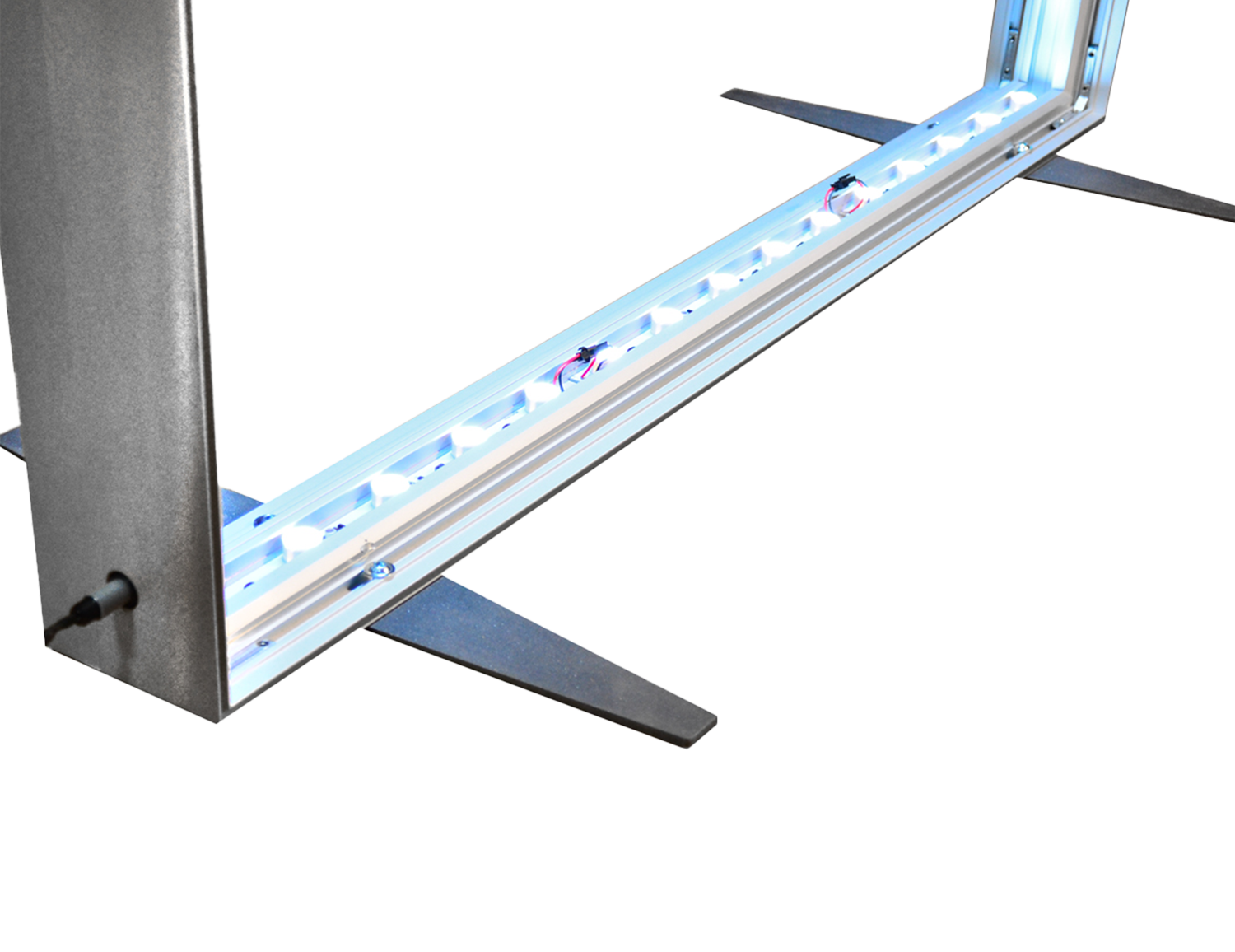 LED lights integrated in frames